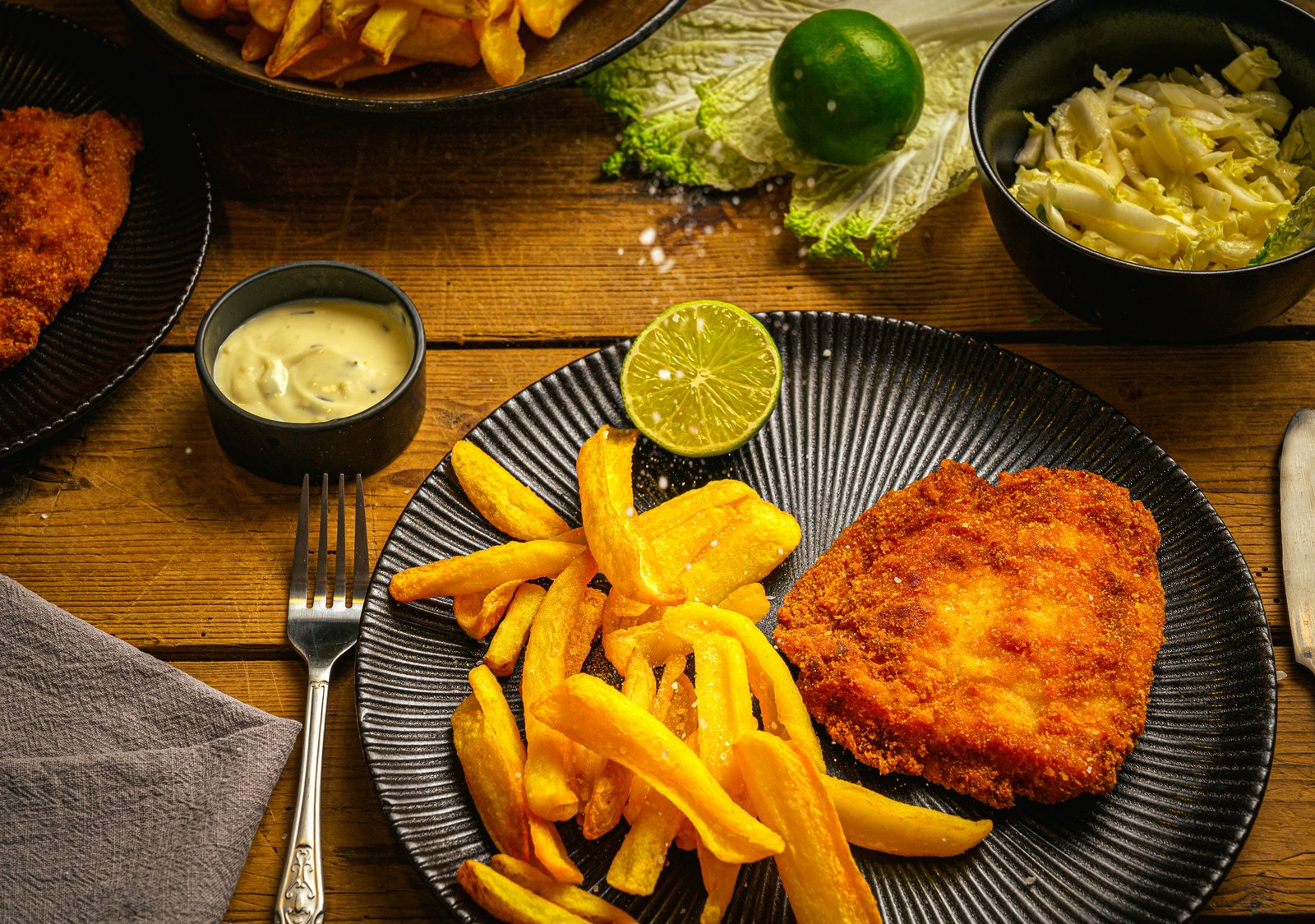 Crispy fish & golden chips from Pizza Bake Airdrie